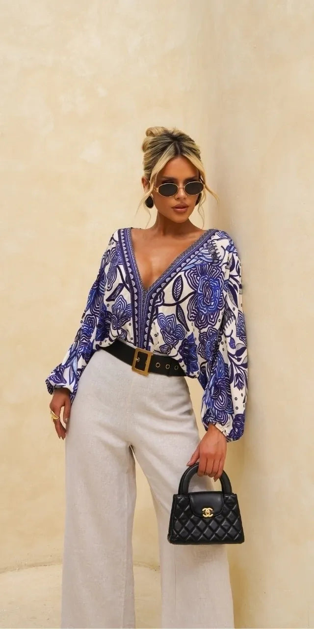 Ipanema Printed-V Bodysuit