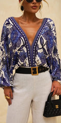 Ipanema Printed-V Bodysuit