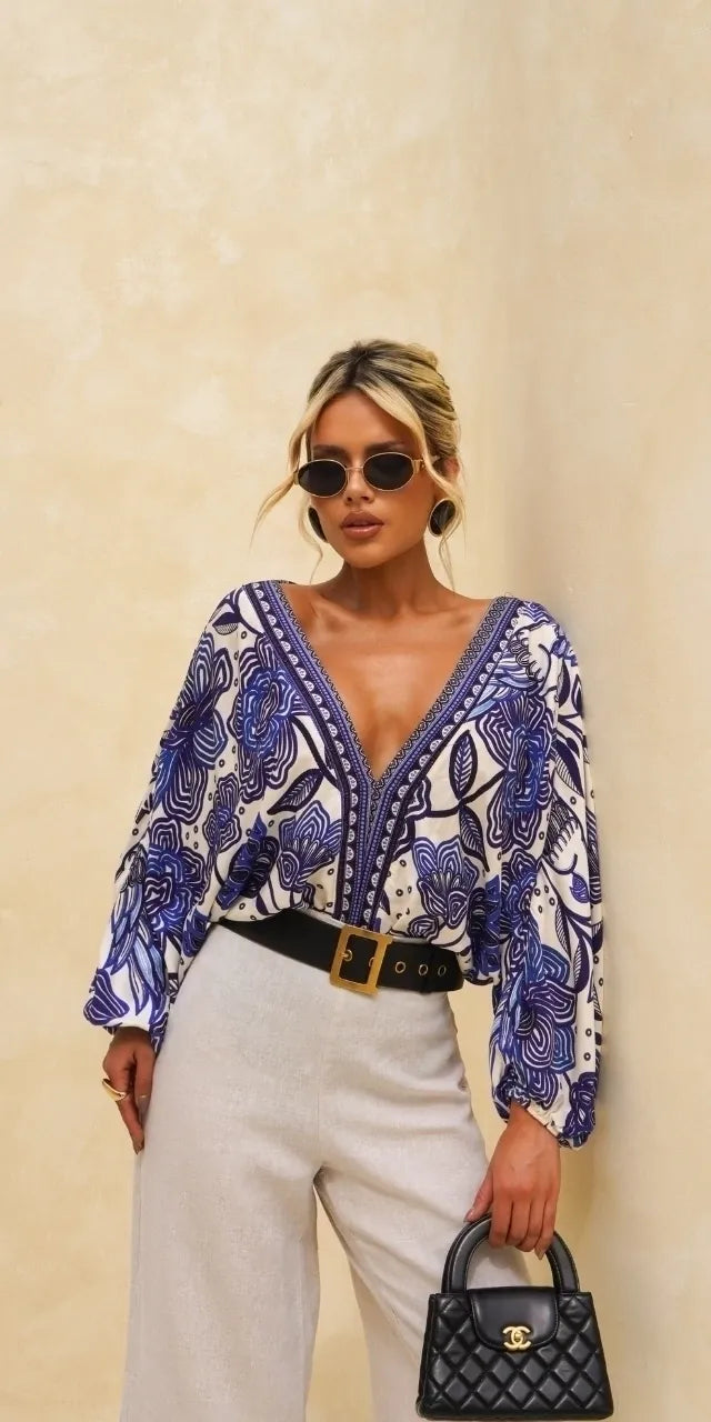 Ipanema Printed-V Bodysuit