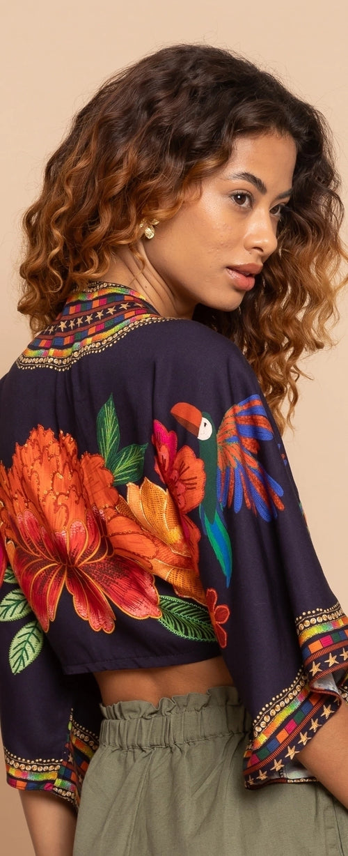 Borogodó Tropical Cropped Top